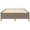 vidaXL Bettgestell ohne Matratze Taupe 120x200 cm Stoff