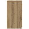 vidaXL Nachttische 2 Stk. Artisan-Eiche 40x35x62,5 cm Holzwerkstoff
