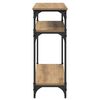 vidaXL Konsolentisch Artisan-Eiche 75 x 29 x 75 cm Holzwerkstoff