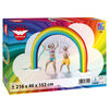 Happy People Regenbogen-Sprinkler Aufblasbar 216x46x153 cm