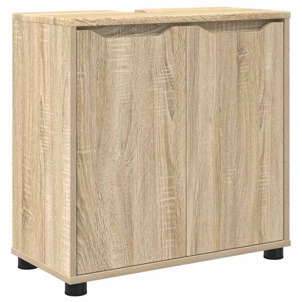 vidaXL Badezimmerwaschbecken-Schrank Sonoma-Eiche 60 x 30 x 60 cm