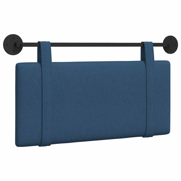 vidaXL H&auml;ngevorderseite Wandmontiert Uni Blau 90 x 55 x 5 cm Stoff