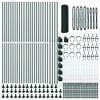 vidaXL Zaunpfosten Gr&uuml;n 100 x 0,6 m (13 mm Maschenweite) Stahl und PVC