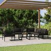 vidaXL 7-tlg. Garten-Lounge-Set mit Kissen Aluminium Anthrazit