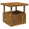vidaXL Gartenkaffee Tisch aus massivem Akazienholz h&ouml;henverstellbar