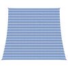 vidaXL Sonnensegel 4 / 5 x 4 m HDPE Rechteckig Blau und Wei&szlig;