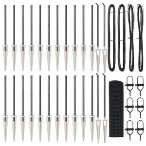 vidaXL Zaunpfosten Grau