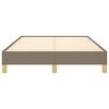 vidaXL Bettgestell ohne Matratze Taupe 120x200 cm Stoff