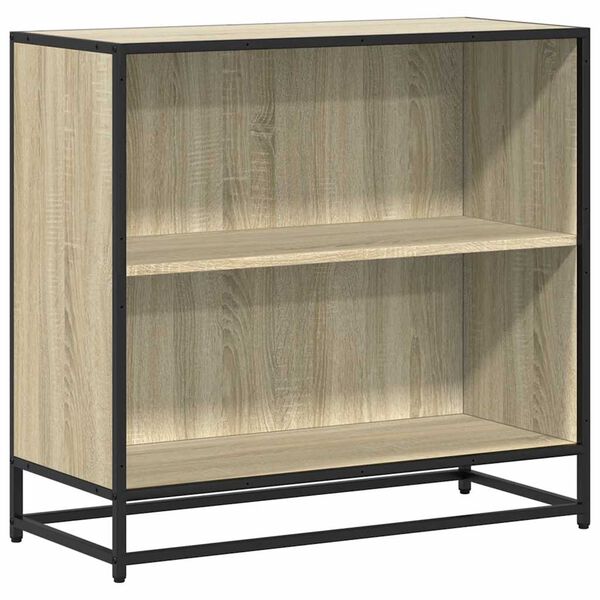 vidaXL Bücherregal Sonoma-Eiche 80,5x35x76 cm Holzwerkstoff