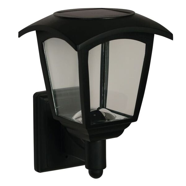 Luxform Intelligente Hybride LED-Solar-Wandleuchte Minnesota Schwarz