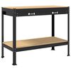 vidaXL Werkbank Schwarz 114 x 54 x 91 cm Sperrholz und Metall