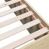 vidaXL Bettgestell Sonoma-Eiche 150x200 cm Holzwerkstoff