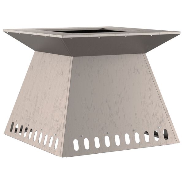 vidaXL Feuerplatz Braun 60 x 60 x 50 cm Wetterfeststahl