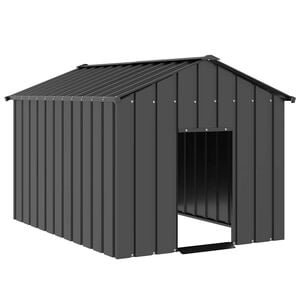 vidaXL Hundeh&uuml;tte mit Dach 113x153x101 cm Verzinkter Stahl
