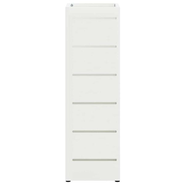 vidaXL Sonnenschirmhalter mit Speicher Wei&szlig; 15,5 x 15,5 x 49 cm Stahl