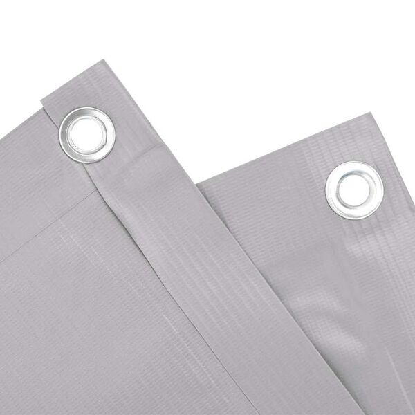 vidaXL Balkon-Sichtschutz Grau 700x75 cm PVC