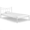 vidaXL Bettgestell Wei&szlig; Metall 100x200 cm