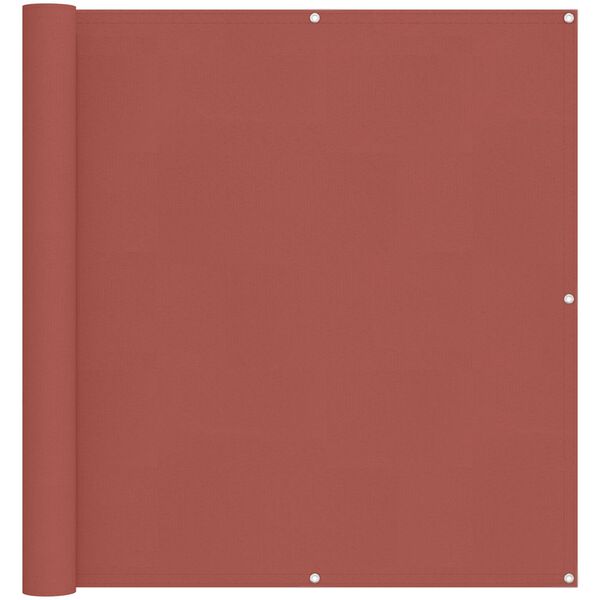 vidaXL Balkonsichtschutz Terrakotta 110 x 700 cm Oxford-Stoff