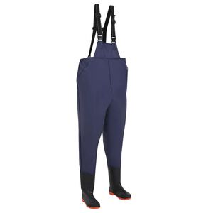 vidaXL Wathose mit Stiefeln Gr&ouml;&szlig;e 43 Blau