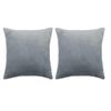 vidaXL Kissen 2 Stk. Stoff 45x45 cm Grau