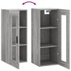 vidaXL Wandschrank Grau Sonoma 34,5x34x90 cm