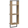 vidaXL Wandregal Artisan-Eiche 30 x 25 x 100 cm Holzwerkstoff