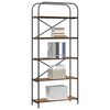 vidaXL B&uuml;cherregal Ger&auml;ucherte Eiche 80 x 30 x 183 cm Holzwerkstoff