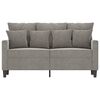 vidaXL 2-Sitzer-Sofa Hellgrau 120 cm Samt