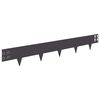 vidaXL Raseneinfassung 30 pcs 100 x 15 cm Stahl Schwarz