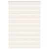 vidaXL Doppelrollo Marmorbeige 100x100 cm Stoffbreite 95,9 cm Polyester