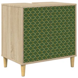vidaXL Badezimmerschrank GELEEN Sonoma 60 x 40 x 60 cm Holzwerkstoff