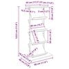 vidaXL Magazinregal Graues Sonoma 68 x 40 x 123.5 cm Holzwerkstoff