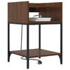 vidaXL Nachttisch Braun Eichen-Optik 40 x 40 x 61 cm Holzwerkstoff