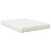 vidaXL Bettmatratze mit Matratze Creme 140 x 190 cm Stoff