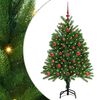 vidaXL Weihnachtsbaum mit 150 LEDs mit St&auml;nder Gr&uuml;n 120 cm PE