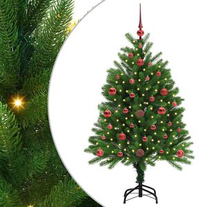 vidaXL Weihnachtsbaum mit 150 LEDs mit St&auml;nder Gr&uuml;n 120 cm PE