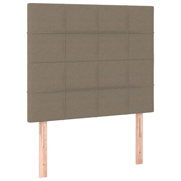 vidaXL Kopfteil Taupe 100x5x118/128 cm Stoff
