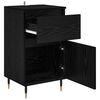 vidaXL Sideboard mit Schubladen Schwarz Eichen-Optik 40 x 35 x 70 cm