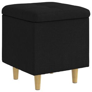 vidaXL Ottoman mit Stauraum Schwarz 40 x 40 x 45 cm Stoff