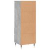 vidaXL Highboard Betongrau 40x36x110 cm Holzwerkstoff