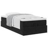 vidaXL Ottoman-Bett mit Matratze Schwarz 90x190 cm Samt