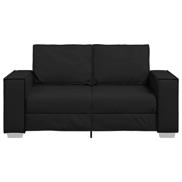 vidaXL Sofa 120cm Schwarz Stoff