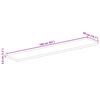 vidaXL Tischplatte 160x50x3,8 cm Rechteckig Raues Massivholz Mango