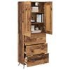 vidaXL Highboard Altholz 69,5 x 34 x 180 cm Holzwerkstoff