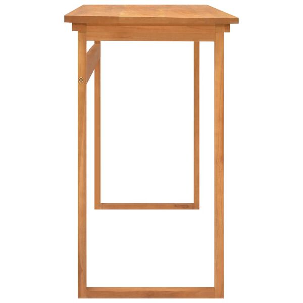 vidaXL Schreibtisch 120x45x75 cm Massivholz Teak