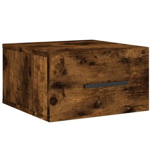 vidaXL Wand-Nachttisch R&auml;uchereiche 35x35x20 cm