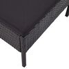 vidaXL 8-tlg. Garten-Lounge-Set mit Auflagen Poly Rattan Schwarz