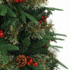 vidaXL K&uuml;nstlicher klappbarer Weihnachtsbaum Gr&uuml;n 180 cm PE und PVC