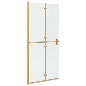 vidaXL Walk-in Duschwand Gold 90 x 6.5 x 190 cm Energiesparendes Glas