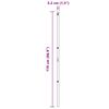 vidaXL Zaunpfosten 26 pcs Gr&uuml;n 3,2 x 3,2 x 170 cm